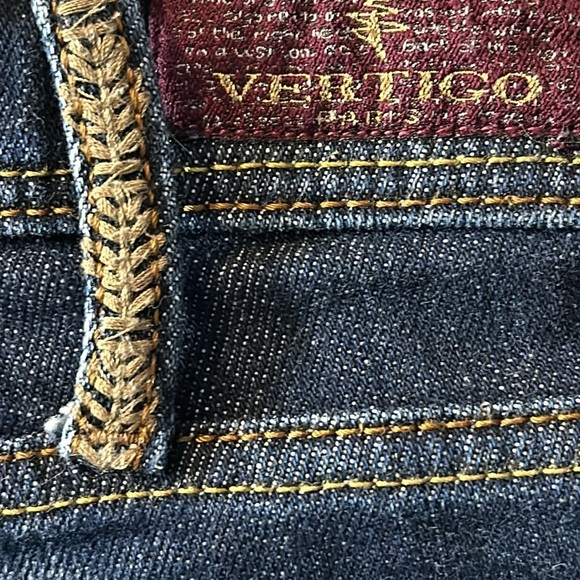 Women’s Vertigo Babel Embroidered Denim Boot Cut Jeans Size 28 - Picture 9 of 10